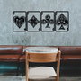 Wallity Bedbin Accesorio Decorativo de Pared de Metal Negro